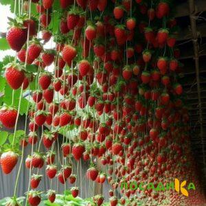 Клубника ампельная Анастасия купить по цене от 370р. в интернет-магазине «Посадика» с доставкой почтой в в Малоархангельске и по всей России – [изображение №1].