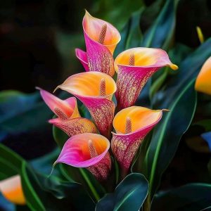 Калла Оникс купить по цене от 450р. в интернет-магазине «Посадика» с доставкой почтой в в Малоархангельске и по всей России – [изображение №1].